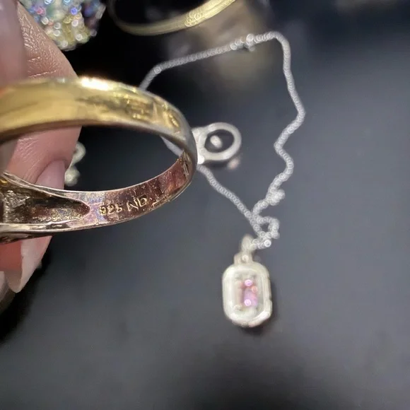 Pink Stone Bundle - Rings Set - Picture 4 of 5